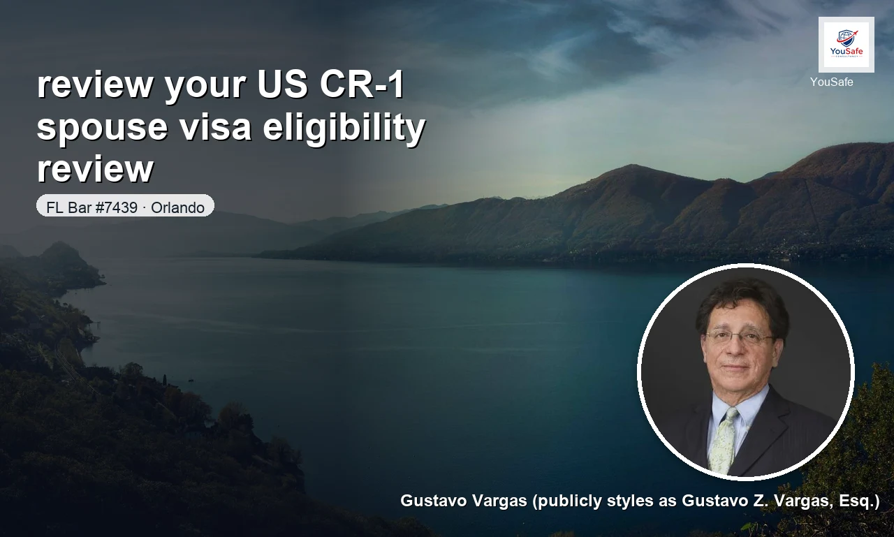 I will write your CR-1 spouse visa eligibility memo — preview